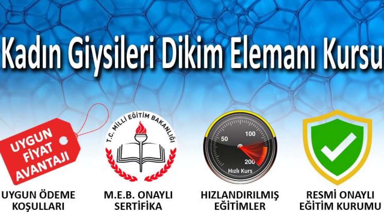 Kadin Giysileri Dikim Elemani Kursu Merkezi Egitim Kurumlari